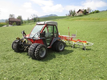 Metrac G7RX, Mähwerk, Bandrechen, Kreiselheuer